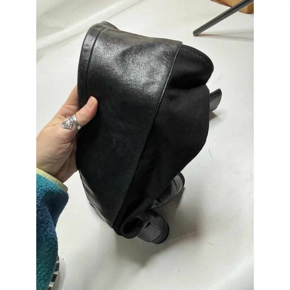 MICHAEL KORS BROMLEY 50/50 SILVER LOGO ZIPPER BOOTS WOMEN 6.5 M OLD MONEY CLASSY - Picture 8 of 9